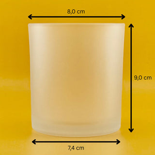 Duftkerze mit Wunschtext Gefrostet 10oz