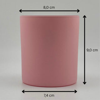 Duftkerze mit Wunschtext Pink 10oz