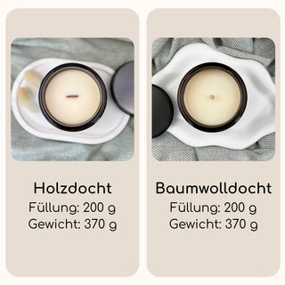 Duftkerze: Braunglas-Tiegel mit Schraubdeckel