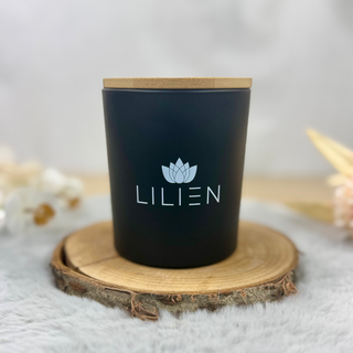 Duftkerze im Glas mit personalisiertem Wunschtext