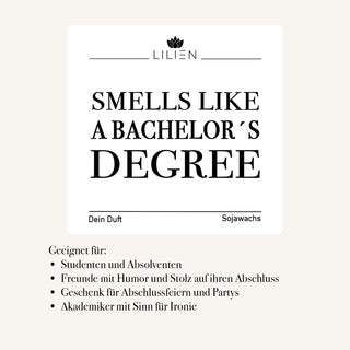 Duftkerze "Smells like a Bachelor´s degree"