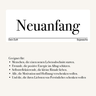 Duftkerze "Neuanfang"