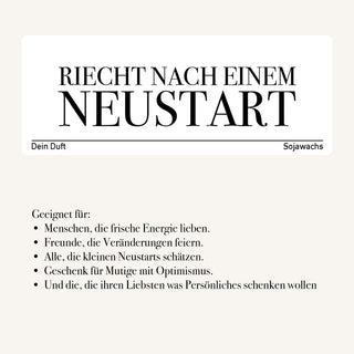 Duftkerze "Riecht nach einem Neustart"