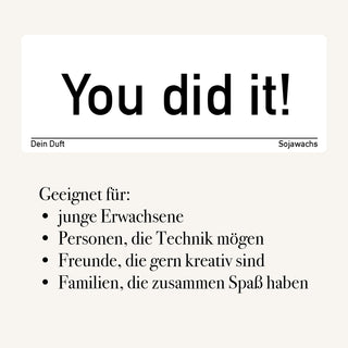 Duftkerze "You did it!"