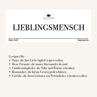 Duftkerze "Lieblingsmensch"
