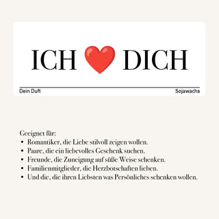 Duftkerze "Ich ❤️ dich"
