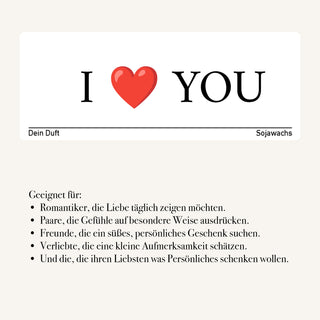 Duftkerze "I ❤️ you"