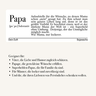 Duftkerze "Papa"
