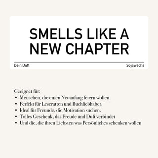 Duftkerze "Smells like a new chapter"