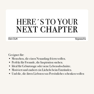 Duftkerze "Here’s to Your Next Chapter"