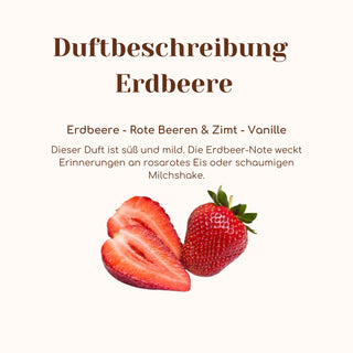Duftkerze mit Duftnote Erdbeere