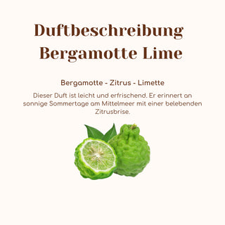 Duftkerze mit Duftnote Bergamotte Lime