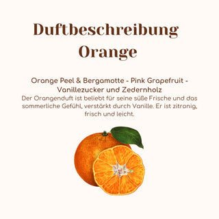 Duftkerze mit Duftnote Orange