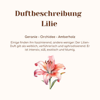 Duftkerze mit Duftnote Lilie