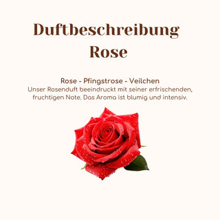 Duftkerze mit Duftnote Rose