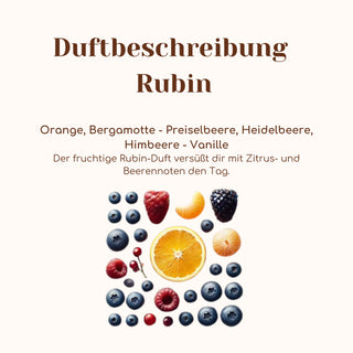 Duftkerze mit Duftnote Rubin