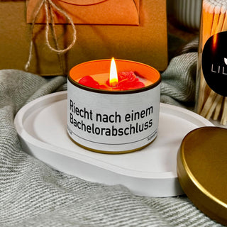 Duftkerze "Riecht nach einem Bachelorabschluss"