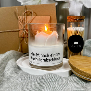Duftkerze "Riecht nach einem Bachelorabschluss"