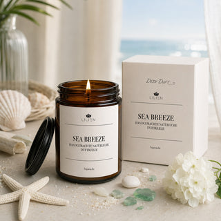 Duftkerze mit Duftnote Sea Breeze im Tiegel
