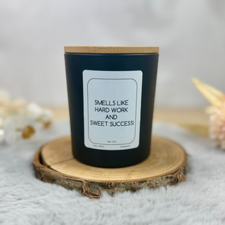 Duftkerze im Glas mit personalisiertem Wunschtext